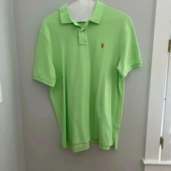 Classic Fit Lime Green Polo by Ralph Lauren Polo - Picture 1 of 5
